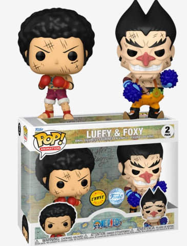 Funko Pop! One Piece - Luffy & Foxy - 2-Pack (Chase)
