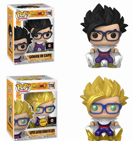 Funko POP! Super Saiyan Gohan In Cape #1708 Chase Bundle Chalice Collectibles Exclusive